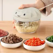 Pull String Chopper Manual Food Processor Vegetable Onion Nuts Mincer Dicer