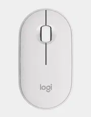 Logitech Pebble M350S Wireless Optical Mouse White Graphite 1000 dpi Bluetooth Low Energy 910-006986