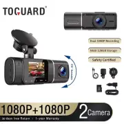 TOGUARD Dual Dash Cam Front and inside 1080P Dash Camera for Cars with 64GB SD C