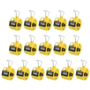 16Pcs Clicker Counter, 4 Digit Mechanical Handheld Tally Click Counter Yellow