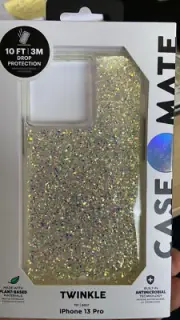Case-Mate Twinkle Case Antimicrobial for iPhone 13 Pro (6.1" Pro) - Stardust