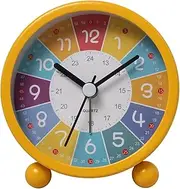 Telling Time Teaching Clock - Analog Alarm Clock for Children Time Learning - Room Wall Decor, Alarm Clock for Kids, Teenagers Boys Girls Borato