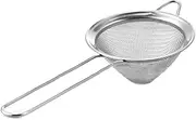 Cocktail Strainer, Stainless Steel Fine Mesh Filter Bartender Conical Colander Bar Accessories for Tea, Juice and Coffee - Silver