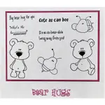 貝登堡~C.C DESIGNS RUBBER STAMPS BEAR HUGS(熊熊的擁抱)