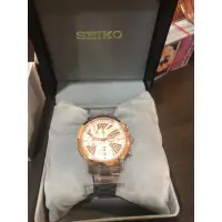 在飛比找蝦皮購物優惠-SEIKO criteria巴黎情緣計時腕錶（全新無盒）原價