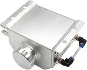 Coolant Overflow Tank 1L, Compatible for Universal Vehicles, Expansion Reservoir Coolant Recovery System(Silver)