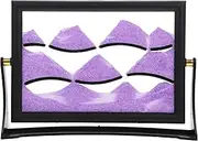 HOMOBABE Landscape Sand Painting Decorative Art for Calming Quicksand Picture and Sand for Relaxation and Aesthetic Appeal