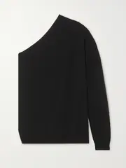 [The Frankie Shop] The Frankie Shop - Bianca One-sleeve Knitted Sweater - Black - large large Black
