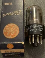 GE 6SN7GTA Vintage NOS NIB Audio Electron Vacuum Tube Preamp Amplifier Amp Radio