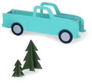 Sizzix ScoreBoards XL Die-Box Vintage Truck by Eileen Hull 665328 Multicolor