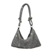 Elegant Rhinestone Evening Bags for Women - Sparkling Clutch Purses for Black