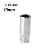 10mm Deep 1/4" 6.35mm Drive Socket Attachment CVS Extension Square Tools
