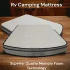 CARAVAN MOTORHOME RV MATTRESS DOUBLE MEMORY FOAM 187cm TALL x137cm WIDE CURVED