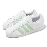 在飛比找森森購物網優惠-adidas 休閒鞋 Superstar W 女鞋 白 綠 