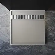 ELEGANT SMC Shower Tile Base, Light Weight Grey Square Tray Matte Surface Australia Standard,900x900mm