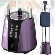 [ADVWIN] Standing Garment Steamer, Handheld Clothes Steamer with 2L Tank, Portable Steam Iron Wrinkle Remover with Adjustable Pole, Flat Hanging Ironing in 8 Level LED Steam Adjustment | Purple