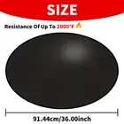 36 inch Fire Pit Mat Round 3 Layer Under Grill Mat Fireproof Fire Pit Pad xdEou