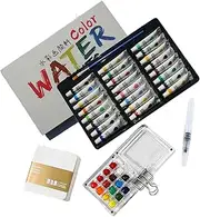 Watercolor Set Travel, Water Color Kit, Art Palette Portable, Professional Quality Materials, Compact Lightweight Design, Perfect for Beginners, Amateur Hobbyists and Artists on the Go