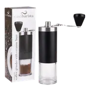 Casabarista Stainless Steel Hand Coffee Grinder with Ceramic Burr