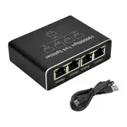 RJ45 Gigabit Ethernet Splitter LAN Network Internet 1 to 4 Port 1000Mbps Adapter