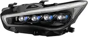 HeadLight Compatible For Infiniti Q50 Led Headlights 2015 2016 2017 2018 2019-22 Headlamps All Led 4 Led Lens Dynamic Turning Signal(2pcs Blue Lens)