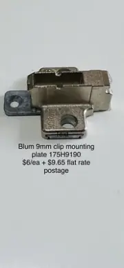 blum Clip Mounting Hinge Plate 9mm