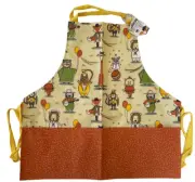 Now Designs Kids Garden Apron Smock Art Cooking Laminated Circus Washable