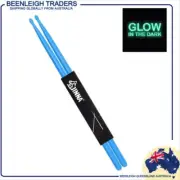 Glow In The Dark DRUM STICKS 5A BLUE Brand New