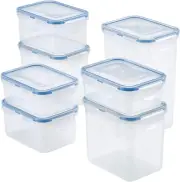 LOCK & LOCK Easy Essentials Food Storage Lids/Airtight Containers, BPA Free, 14