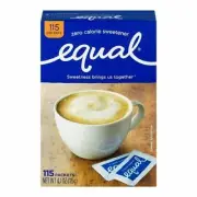 Equal Sweetener Zero Calorie Original Taste Sugar Substitute 100 ct Pack of 12