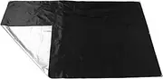 WOONEKY Outdoor Playground Canopy Tarp Sunshade Roof Cover for Swings and Slides Easy Installation Protection for Playset Equipment Black