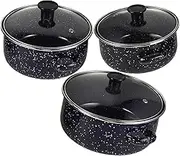 NOLITOY 1 Set Enamel Soup Pot with Lid Double Eared Cooking Pot for Stove Top Versatile Kitchen Pan for Stews and Soups Easy to Clean and Transport