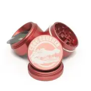 Croc Crusher PINK 4 Piece Herb / Tobacco Premium Grinder 1.2" Mini Aluminum