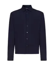 button-front shirt IT54 Black