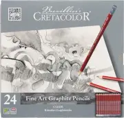 Fine Art Graphite Pencils Tin 24 Assorted Grades 160 (Pack of 24)