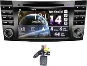 AMASE AUDIO Android 14 Car Radio 7inch DVD Player for Benz W211 W463 W209 W219, Octa Core (4GB+64GB), Wireless Carplay Android Auto, DSP+, Support 4G WiFi BT 5.0 GPS navi SIM Card Insert