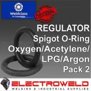 2x Spigot Rubber O-Ring for Weldclass Gas Regulator Oxy Acet LPG Argon P4-SOR/2