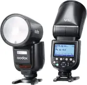 US Godox V1 Pro C TTL Li-ion Round Head Camera Flash Speedlite for Canon Cameras