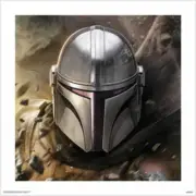 Star Wars: The Mandalorian - Helmet POSTER 60x60cm NEW art print decoration