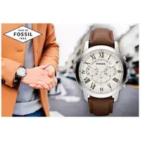 在飛比找蝦皮購物優惠-原裝Fossil化石男士手錶三眼日本石英腕錶Grant系列不