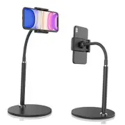 Cell Phone Stand, Adjustable Height & Angle Phone Holder Gooseneck Flexible