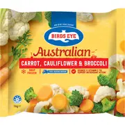 Birds Eye Snap Frozen Carrot, Cauliflower & Broccoli 1kg