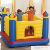 在飛比找樂天市場購物網優惠-INTEX48259兒童充氣城堡跳跳床室內玩具屋小型蹦蹦床球