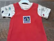 Carter's John Lennon 2pc Outfit 9-12 Months Dog Shirt & Romper NWT