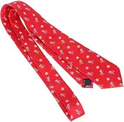 [SHERCHPRY] Men's Christmas Ties Classic Red Bow Tie Neckwear for Christmas Events