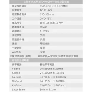 L9c 征服者 CXR-9080 全頻 含室外機 GPS行車安全警示器 測速器 另有7008H A13 I11X