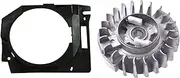 DUNLAP New Flywheel with Cover to Fit Chinese Chainsaw 4500 5200 5800 Tarus Silverline