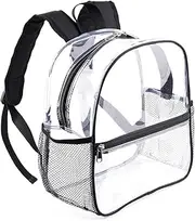 [Fomaris] Mini Clear Backpack 12x12x6 Stadium Approved Plastic Backpack