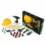Bosch Kids Tools Set 36pcs Cordless Drill Helmet Saw Construction Toys Gift Boys