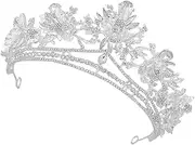 [FRCOLOR] Elegant Crystal Baroque Tiara Women's Headband Princess Tiaras Bridal Crown for Wedding Prom Birthday Style